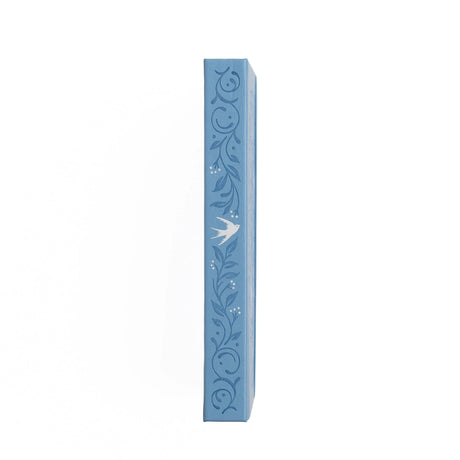 Archer and Olive 8X8 Notebook: Songbird in Blue Dot Grid