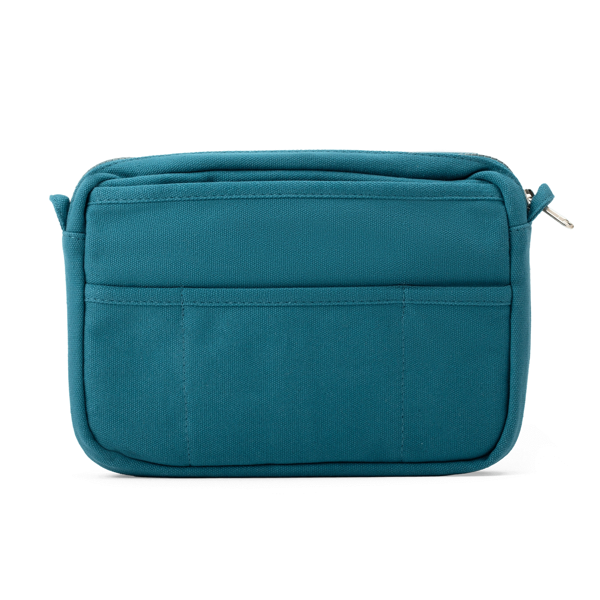 Front layout: 8 slanted pockets + 3 directly behind
Interior: Main compartment fits an A5 notebook; two open compartments on each wall
Back panel: 3 wide exterior pockets + one full-length slip pocket&nbsp;
Quick-drying duck canvas — sturdy, breathable, and machine-washable
Convertible design — hooks for your own strap or a Soolla strap (coming soon)&nbsp;
Structured silhouette — holds its shape even when lightly packed
Full-width YKK zipper — smooth and durable
Compact profile — fits inside larger bags or 