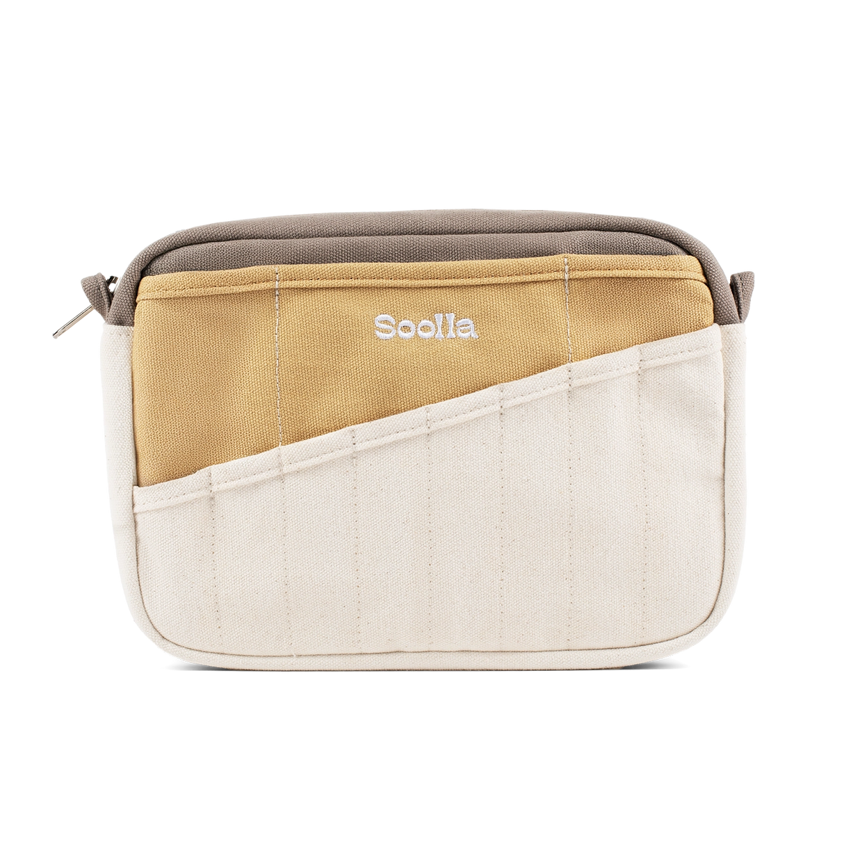 Soolla Studio Pouch - Driftwood

A compact carry-all pouch for artists, makers, and stationary lovers who appreciate a little order in their chaos. Structured enough to hold its form, soft enough to fit anywhere, and fully machine-washable for the days that get a little messy — your tools, pens, and creative essentials stay safe, visible, and ready wherever you go.

Inside, 20 pockets make space for art supplies, stationary essentials, and an A5 notebook, all secured by a smooth YKK zipper. Sized to fit wit