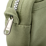 Features &amp; Specs

Front layout: 8 slanted pockets + 3 directly behind
Interior: Main compartment fits an A5 notebook; two open compartments on each wall
Back panel: 3 wide exterior pockets + one full-length slip pocket&nbsp;
Quick-drying duck canvas — sturdy, breathable, and machine-washable
Convertible design — hooks for your own strap or a Soolla strap (coming soon)&nbsp;
Structured silhouette — holds its shape even when lightly packed
Full-width YKK zipper — smooth and durable
Compact profile — fits 