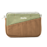 Features &amp; Specs

Front layout: 8 slanted pockets + 3 directly behind
Interior: Main compartment fits an A5 notebook; two open compartments on each wall
Back panel: 3 wide exterior pockets + one full-length slip pocket&nbsp;
Quick-drying duck canvas — sturdy, breathable, and machine-washable
Convertible design — hooks for your own strap or a Soolla strap (coming soon)&nbsp;
Structured silhouette — holds its shape even when lightly packed
Full-width YKK zipper — smooth and durable
Compact profile — fits 