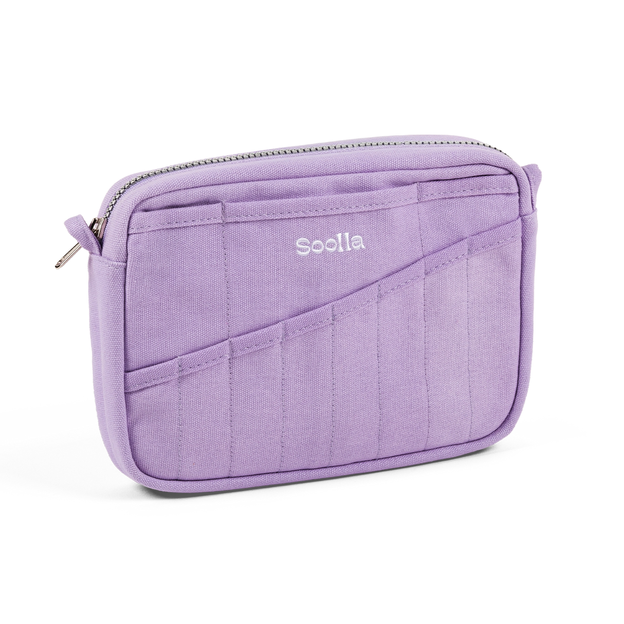 A compact carry-all pouch for artists, makers, and stationary lovers who appreciate a little order in their chaos. Structured enough to hold its form, soft enough to fit anywhere, and fully machine-washable for the days that get a little messy — your tools, pens, and creative essentials stay safe, visible, and ready wherever you go.

Inside, 20 pockets make space for art supplies, stationary essentials, and an A5 notebook, all secured by a smooth YKK zipper. Sized to fit within larger bags or carry on its o