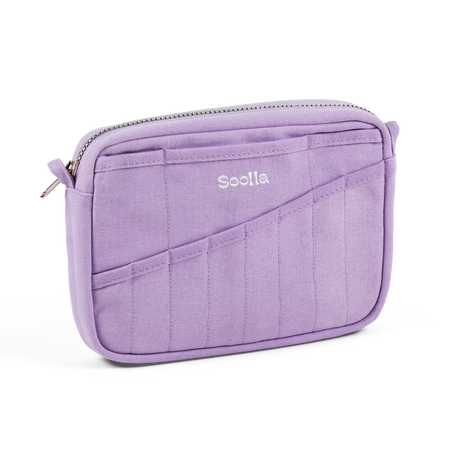 A compact carry-all pouch for artists, makers, and stationary lovers who appreciate a little order in their chaos. Structured enough to hold its form, soft enough to fit anywhere, and fully machine-washable for the days that get a little messy — your tools, pens, and creative essentials stay safe, visible, and ready wherever you go.

Inside, 20 pockets make space for art supplies, stationary essentials, and an A5 notebook, all secured by a smooth YKK zipper. Sized to fit within larger bags or carry on its o