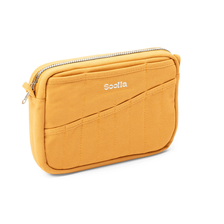 Features &amp; Specs

Front layout: 8 slanted pockets + 3 directly behind
Interior: Main compartment fits an A5 notebook; two open compartments on each wall
Back panel: 3 wide exterior pockets + one full-length slip pocket&nbsp;
Quick-drying duck canvas — sturdy, breathable, and machine-washable
Convertible design — hooks for your own strap or a Soolla strap (coming soon)&nbsp;
Structured silhouette — holds its shape even when lightly packed
Full-width YKK zipper — smooth and durable
Compact profile — fits 
