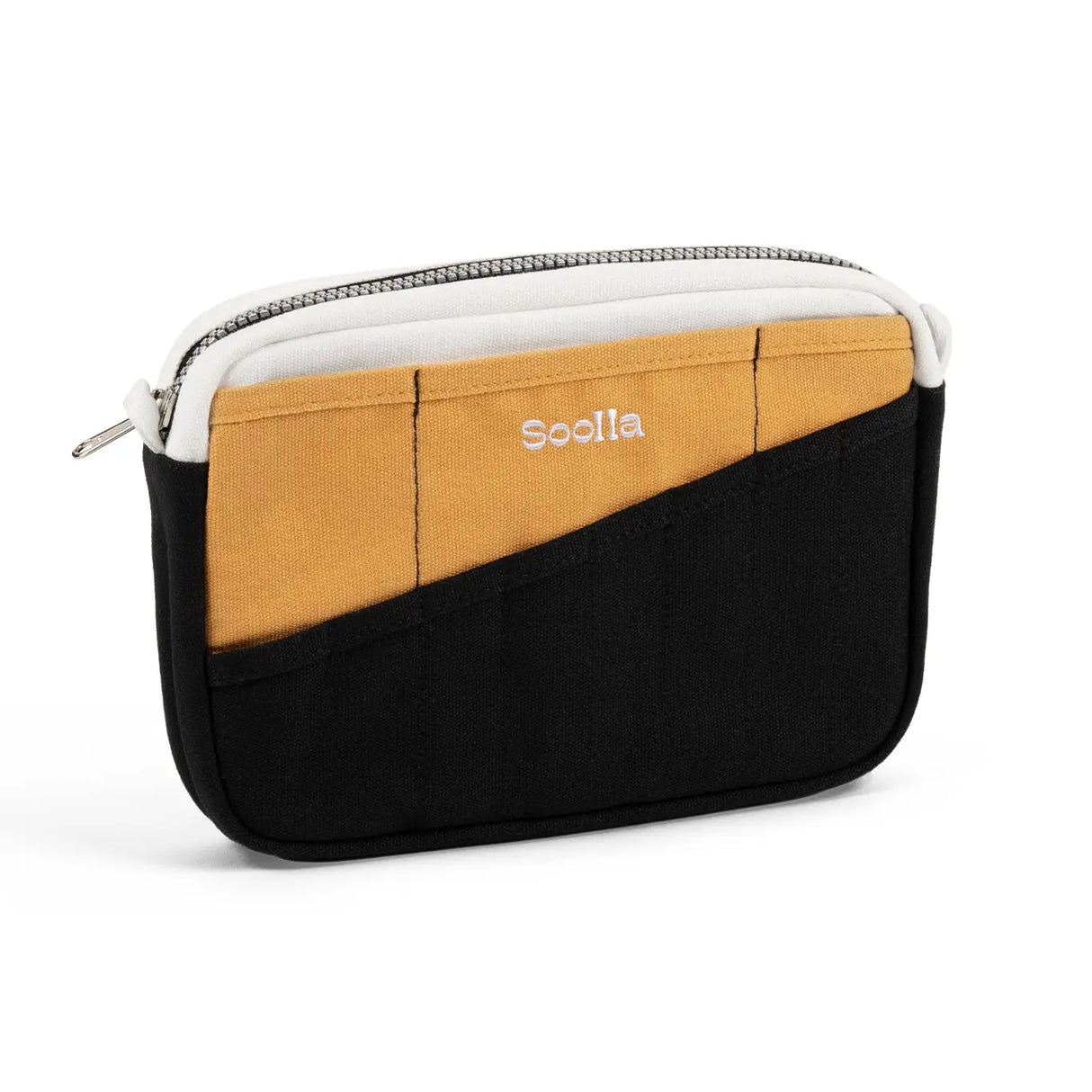 A compact carry-all pouch for artists, makers, and stationary lovers who appreciate a little order in their chaos. Structured enough to hold its form, soft enough to fit anywhere, and fully machine-washable for the days that get a little messy — your tools, pens, and creative essentials stay safe, visible, and ready wherever you go.

Inside, 20 pockets make space for art supplies, stationary essentials, and an A5 notebook, all secured by a smooth YKK zipper. Sized to fit within larger bags or carry on its o