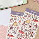 Cherry Rabbit - Space Adventure Sticker