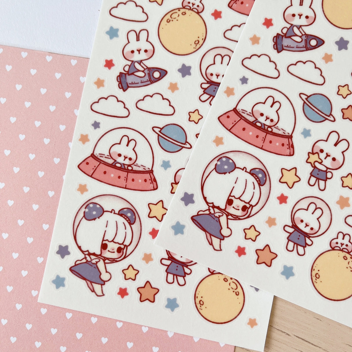Cherry Rabbit - Space Adventure Sticker
