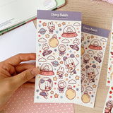 Cherry Rabbit - Space Adventure Sticker