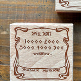 The Creeping Moon - Spell Slot Rubber Stamp For Dnd Half Caster