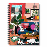Spiral Notebook - House of Kitty Cats

A cheerful, everyday notebook designed to brighten your workspace and spark creativity. Whether you’re journaling, planning, doodling, or organizing your day, it’s a delightful companion for home, school, or the office.

A-5 Spiral Notebook
5 3/4" x 8 1/4"
Sturdy double-spiral binding
Heavy Cover Stock with 3 layers of 400 gsm
160 ruled pages
Natural white text paper