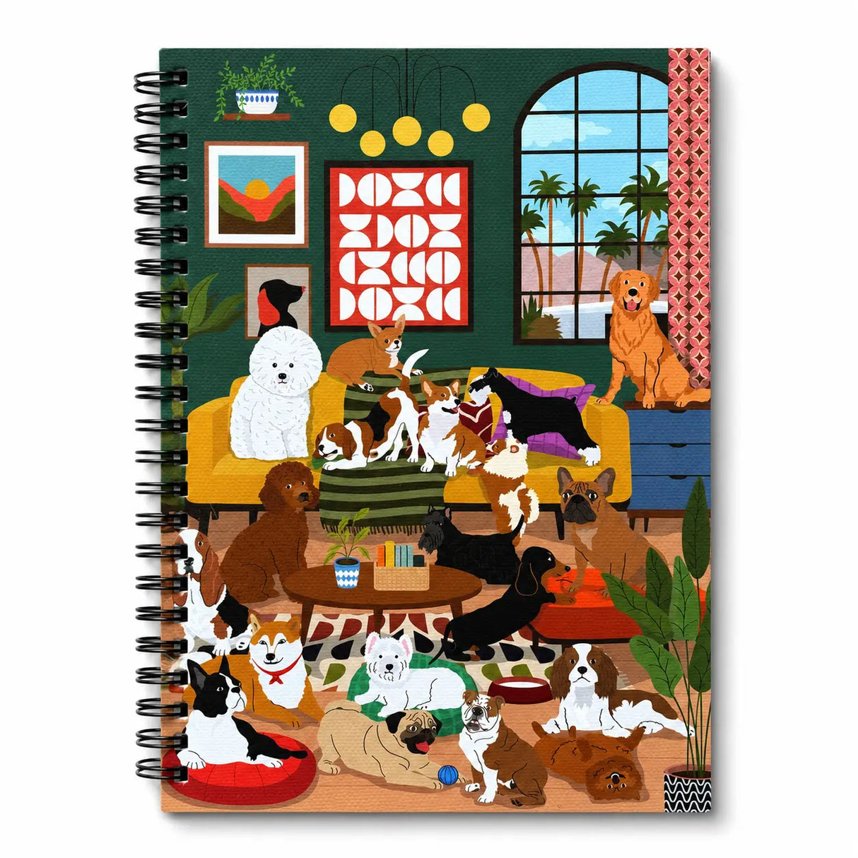 A cheerful, everyday notebook designed to brighten your workspace and spark creativity. Whether you’re journaling, planning, doodling, or organizing your day, it’s a delightful companion for home, school, or the office.

A-5 Spiral Notebook
5 3/4" x 8 1/4"
Sturdy double-spiral binding
Heavy Cover Stock with 3 layers of 400 gsm
160 ruled pages
Natural white text paper