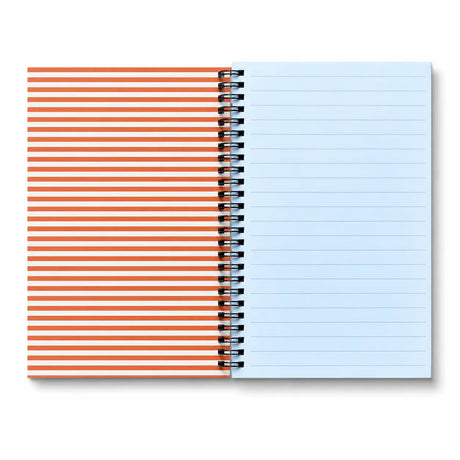 A cheerful, everyday notebook designed to brighten your workspace and spark creativity. Whether you’re journaling, planning, doodling, or organizing your day, it’s a delightful companion for home, school, or the office.

A-5 Spiral Notebook
5 3/4" x 8 1/4"
Sturdy double-spiral binding
Heavy Cover Stock with 3 layers of 400 gsm
160 ruled pages
Natural white text paper