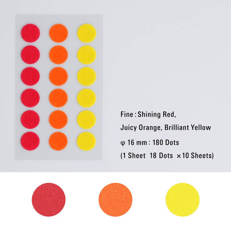 Stalogy Circular Masking Tape Patches 16mm - Shuffle Fine