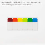 Notas adhesivas cortas Stalogy de 6 colores (juego A)