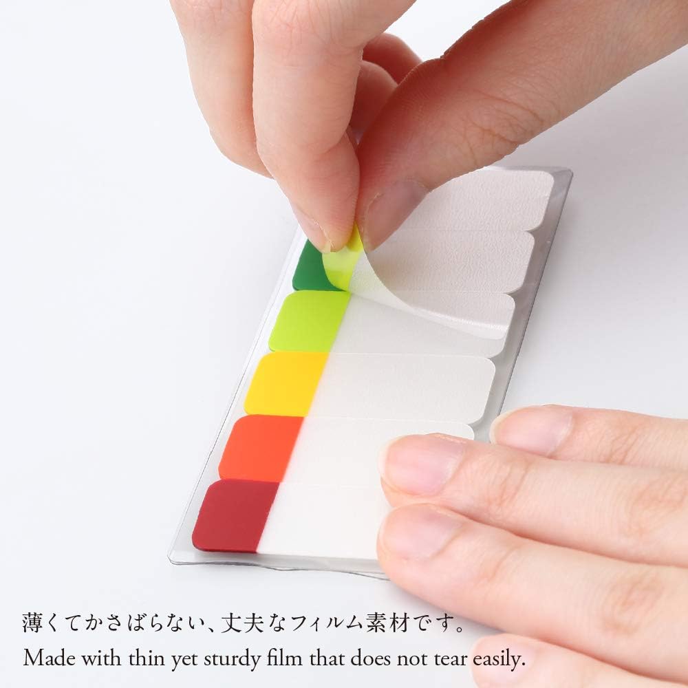 Notas adhesivas cortas Stalogy de 6 colores (juego A)