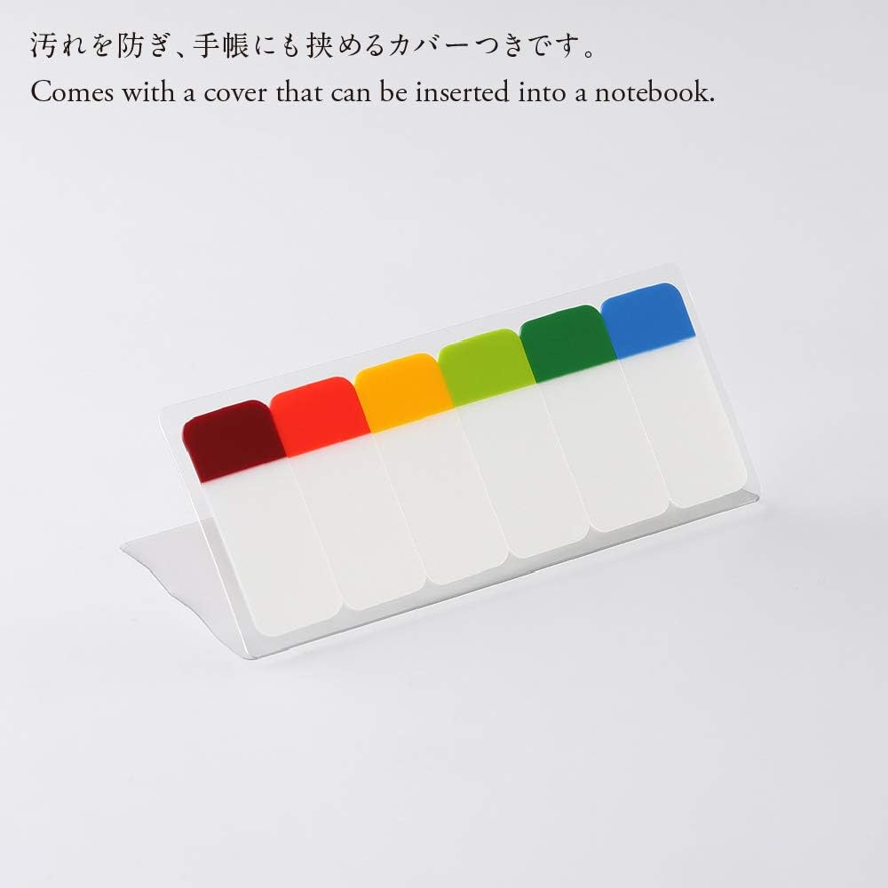Notas adhesivas cortas Stalogy de 6 colores (juego A)