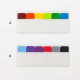 Notas adhesivas cortas Stalogy de 6 colores (juego A)