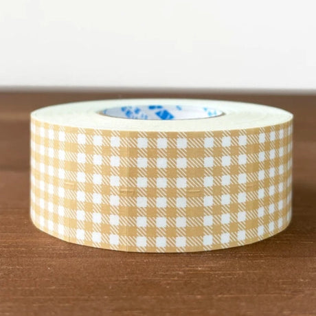 Stamp Marche Gingham Label Sticker Roll - Beige

Label stickers with Stamp Marche original designs.&nbsp;These are stickers originally for price tag applicators,now featuring a gingham check pattern!&nbsp;They can also be used to seal letters and envelopes, or as decorative materials for your planner. Fold them in half to use as index stickers or write or stamp them. Each pack contains 1,000 stickers with the same design, making them ideal for daily use or sharing.

Product Size: Approx. 55 x 21.6 mm in dia