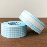 Label stickers with Stamp Marche original designs.&nbsp;These are stickers originally for price tag applicators,now featuring a gingham check pattern!&nbsp;They can also be used to seal letters and envelopes, or as decorative materials for your planner. Fold them in half to use as index stickers or write or stamp them. Each pack contains 1,000 stickers with the same design, making them ideal for daily use or sharing.

Product Size: Approx. 55 x 21.6 mm in diameter.
Sticker Size (Single Piece): Approx. 12.0 