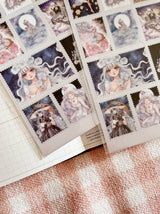 Cherry Rabbit - Starry Night II Sticker Sheet