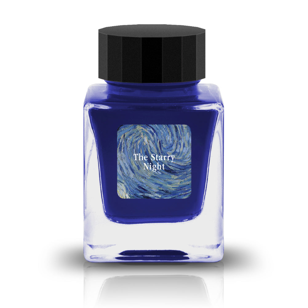 The Starry Night Ink

The Respect Collection pays homage to artistic masterpieces with inks that display the vibrant colors found in these artworks. These inks are also a part of the Crystal Line which has been produced specifically for glass pens.&nbsp;

RGB: 25, 25, 112
Blue

30ml

Glass Pen Only