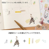 The "stationery pattern" with a soft touch like colored pencils can be arranged by layering nostalgic stationery and notebook motifs.



A wide variety of sticker designs to use with your notebook

These peel-and-stick washi stickers will make your daily records more fun. Simply stick them freely on the margins of your notebook to create a gorgeous page. &nbsp;It comes in a pack of 2 sheets, a small size that is perfect for&nbsp;monthly blocks and a large size that is convenient for filling in the blanks.