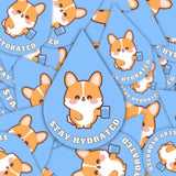 Stay Hydrated Corgi Vinyl Sticker