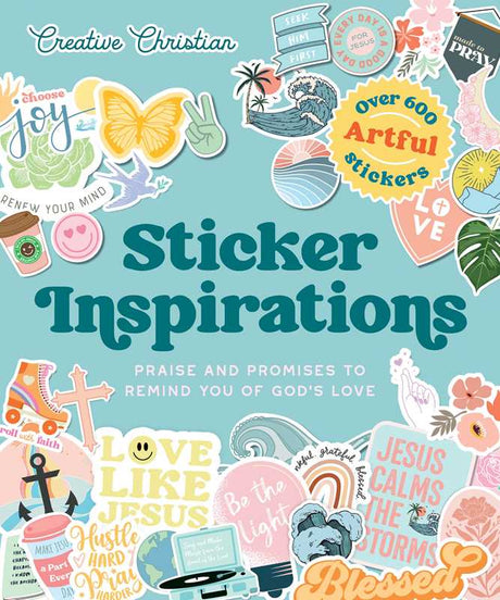 Celebrate your faith and add more inspiration to your world with this beautiful collection of 600 uplifting faith-inspired stickers for crafters, scrapbookers, or anyone who just loves stickers.

The back of an envelope that carries an encouraging card. A packed lunch that needs some extra punch. A journal capturing a faith journey. The mirror a daughter spends lots of time in front of. A go-everywhere drink tumbler or laptop. Stickers can pop up in many places reminding us of God’s promises. This special c