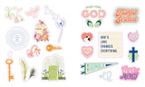 Celebrate your faith and add more inspiration to your world with this beautiful collection of 600 uplifting faith-inspired stickers for crafters, scrapbookers, or anyone who just loves stickers.

The back of an envelope that carries an encouraging card. A packed lunch that needs some extra punch. A journal capturing a faith journey. The mirror a daughter spends lots of time in front of. A go-everywhere drink tumbler or laptop. Stickers can pop up in many places reminding us of God’s promises. This special c