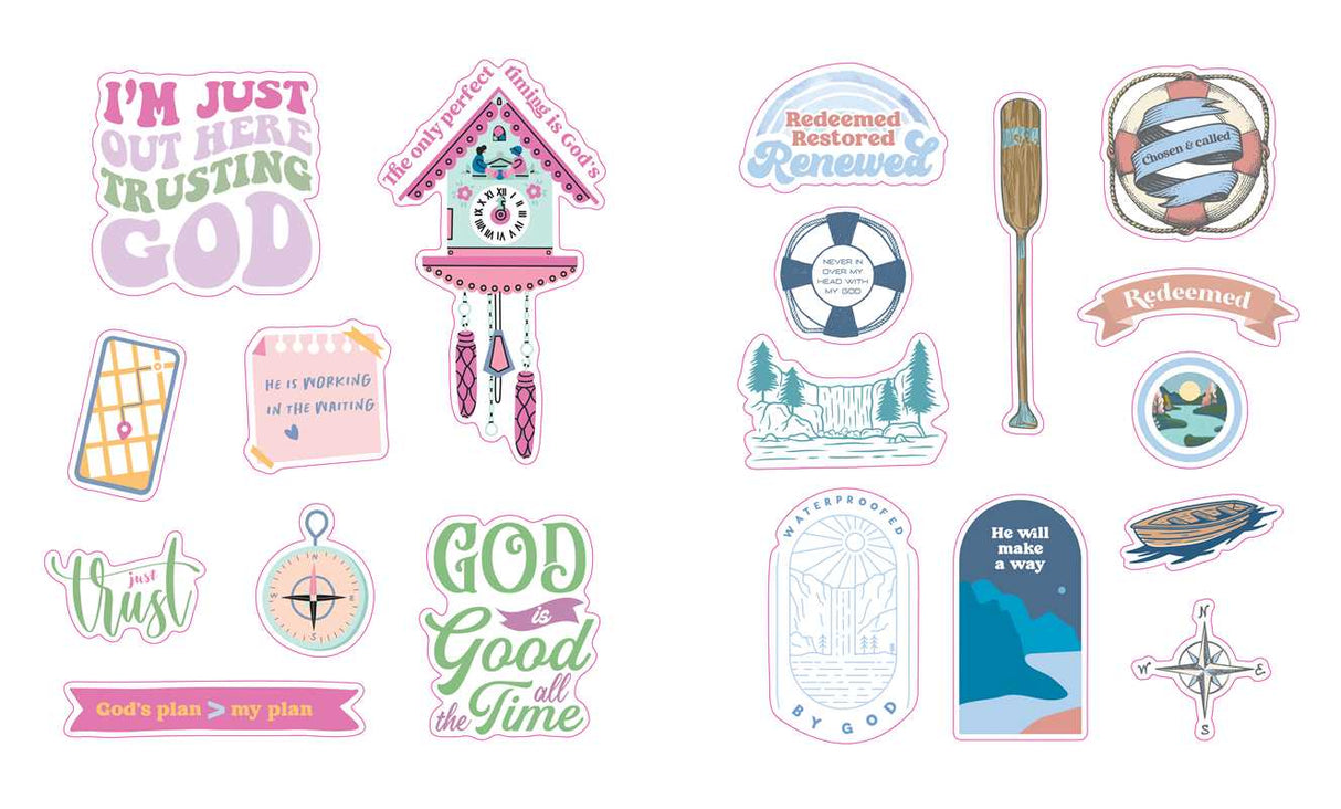 Celebrate your faith and add more inspiration to your world with this beautiful collection of 600 uplifting faith-inspired stickers for crafters, scrapbookers, or anyone who just loves stickers.

The back of an envelope that carries an encouraging card. A packed lunch that needs some extra punch. A journal capturing a faith journey. The mirror a daughter spends lots of time in front of. A go-everywhere drink tumbler or laptop. Stickers can pop up in many places reminding us of God’s promises. This special c