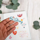 Celebrate your faith and add more inspiration to your world with this beautiful collection of 600 uplifting faith-inspired stickers for crafters, scrapbookers, or anyone who just loves stickers.

The back of an envelope that carries an encouraging card. A packed lunch that needs some extra punch. A journal capturing a faith journey. The mirror a daughter spends lots of time in front of. A go-everywhere drink tumbler or laptop. Stickers can pop up in many places reminding us of God’s promises. This special c