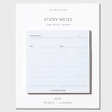 Cloth & Paper - Time Block Sticky Note
