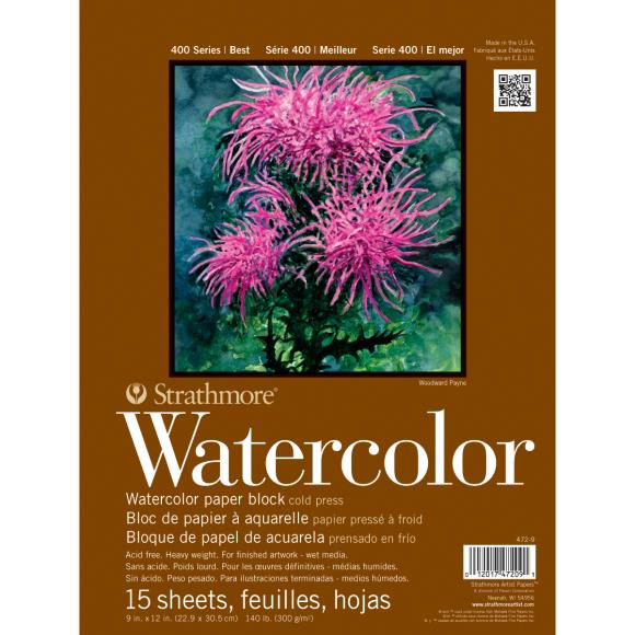 Strathmore Watercolor Block Paper Pad 9"X12"
