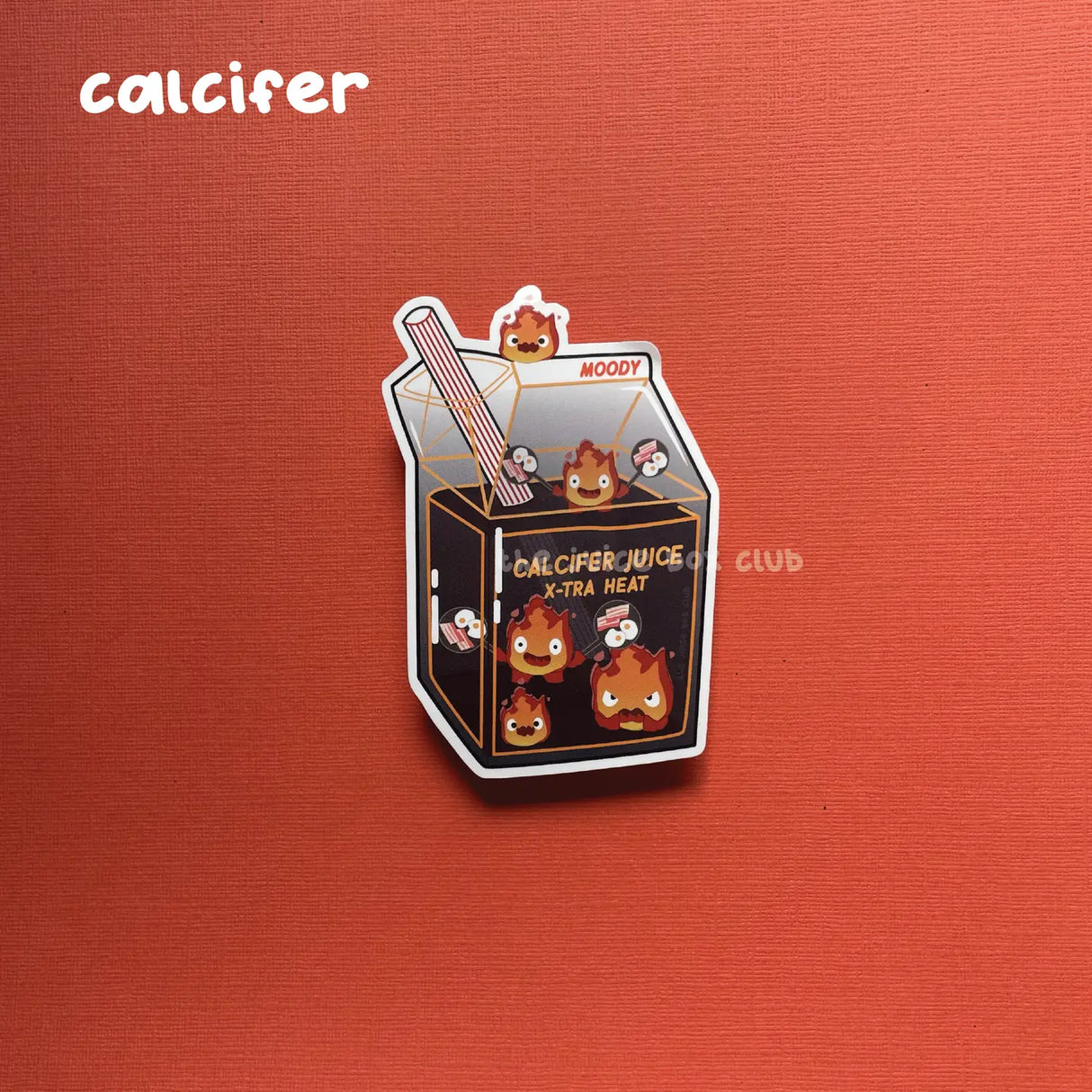 Studio Ghibli X The Juice Box Club Stickers - Calcifer