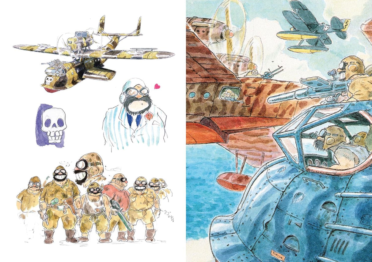 Take to the skies with this handy journal featuring rarely-seen concept art from Porco Rosso, Studio Ghibli's fantasy film about a bounty hunter under a mysterious spellÑand his ace flying adventures.

Complete with full-color artwork on the front and back covers, five interior spreads of concept art, and spot illustrations throughout, this journal is the perfect keepsake for Studio Ghibli fans and animation enthusiasts of all ages.