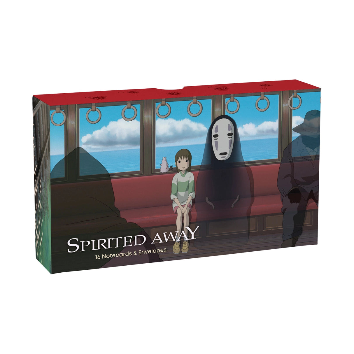 Connect with loved ones near and far with these notecards featuring film stills from Spirited Away, Studio Ghibli's award-winning film about a young girl's journey through the spirit realm.


Includes 16 folded cards with full-color artwork (8 designs, repeating twice) and 16 envelopes in a lovely gift box with a pull-off lid.

Pair this boxed set with other themed merchandise, including Spirited Away Journal, Spirited Away Sketchbook, Studio Ghibli 100 Collectible Postcards volumes 1 and 2, and more, to cr