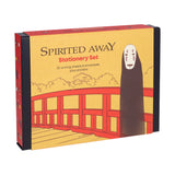Add a touch of magic and whimsy to your correspondence with this stationery set featuring beloved characters from Spirited Away, Studio Ghibli’s award-winning film about a young girl’s journey through the spirit realm.

This set includes 30 letter-writing sheets (6 unique designs) featuring iconic characters and scenes from the film, 30 coordinating envelopes, plus 70 stickers.