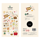 Celebrate the simple joy of fresh‑baked goodness with the I Like Bread sticker sheet from Suatelier. This sticker sheet is filled with adorable illustrations of loaves, pastries, and cozy bakery moments. Known for their soft colors and playful aesthetic, Suatelier stickers add an instant dose of warmth and whimsy wherever you place them.

Package measures approx. 8" x 3.5"
Includes 1 sticker sheet