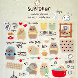 Suatelier Sticker Sheet - Lovely Bear

Add a touch of sweetness to your journal, planner, or happy mail with the Lovely Bear sticker sheet from Suatelier.&nbsp; This sticker sheet features soft colors and charming bear illustrations. Known for their soft colors and playful aesthetic, Suatelier stickers add an instant dose of warmth and whimsy wherever you place them.

• This package includes 1&nbsp;sheet of sticker
• Package measures approx. 8" x 3.5"