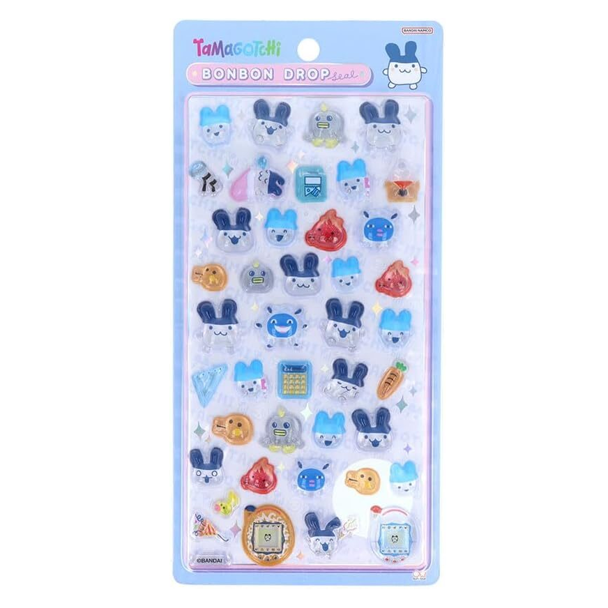 Show your love for Tamagotchi with these adorable 3D bonbon drop sticker sheets! These stickers are perfect for decorating your notebook, planner or phone case.&nbsp;

Dimensions:&nbsp;95mm x 170mm x 5mm
Material: PVC
Includes 1 sticker sheet
