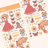 Cherry Rabbit - Sunflower Sticker Sheet