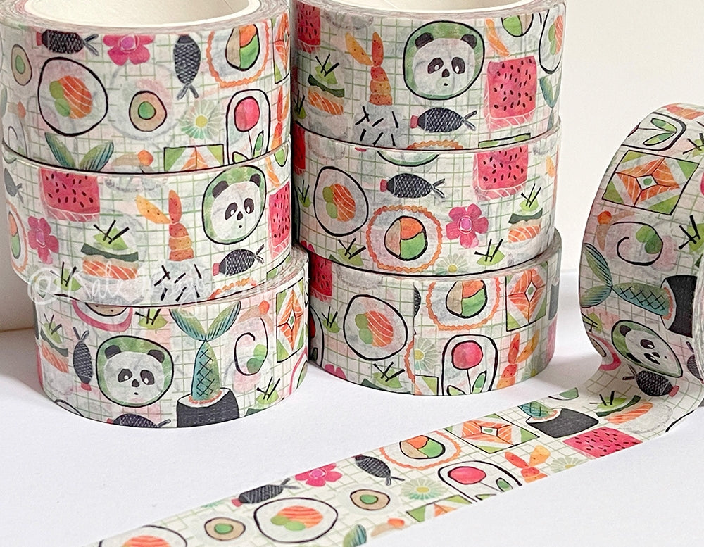 Cinta washi de sushi 