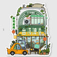 Die cut stickers are roughly 3x3" and are laminated with a Matte finish.

Waterproof
Dishwasher safe
Weatherproof
Vinyl