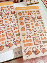 Cherry Rabbit - Sweet Orange Sticker Sheet