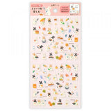 This sticker has a translucent and matte texture that blends in with the notebook.
It can be separated with perforations and carried as much as necessary.
I drew three rabbit brothers who enjoy making and eating sweets.
Recommended for those who like café visits and sweets.


1 Sheet included
165× 90mm
Transparent seal