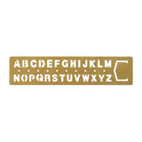 TRAVELER'S COMPANY Brass Template Bookmark Alphabet