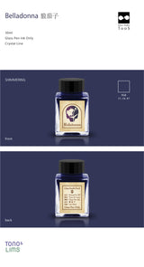 The Special Collaboration collection features inks from Tono &amp; Lims during the "A Space Walk 2025" event in New York City! These collaboration inks shine uniquely with playful elements such as shimmer paired with fluorescent colors. This Poison collection contains the most amount of shimmer in the history of Tono &amp; Lims inks, therefore only being compatible with glass pens. The vibrant colors from this collection are inspired by predators and nature, imitating the concept of poisonous plants and ani