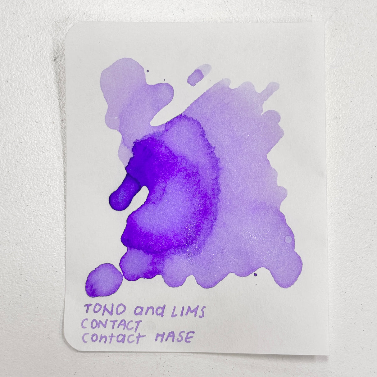 TONO & LIMS - Contact HASE Ink