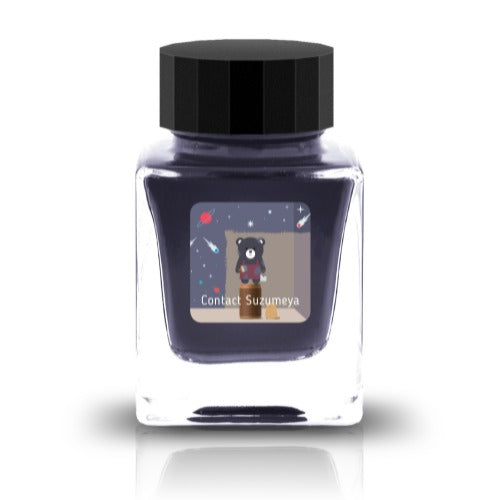 The Three-Year Anniversary Contact Collection features rich, vibrant colors with a smooth writing experience and fascinating characteristics such as shimmer and scent. The “Super” inks contain iridescent shimmer particles that shift color with the light, while the scented inks add a sensory twist to your writing. Please note that scented inks may feather when a large amount is applied—using fountain pen–friendly paper is recommended for the best results.