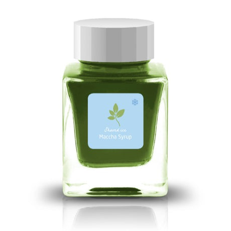 Inspired by the cool delight of shaved ice on a hot summer day, this series captures the sparkle and sweetness of your favorite treats.&nbsp;Soft Ice and Flake Ice embody the glistening texture of ice itself—clear bases filled with holographic and silver shimmer. The remaining nine inks take their cue from beloved flavors like strawberry, melon, and Ramune, bursting with vivid, cheerful color. Bright, refreshing, and full of life, these inks are sure to bring a splash of summer joy to your writing.

30ml